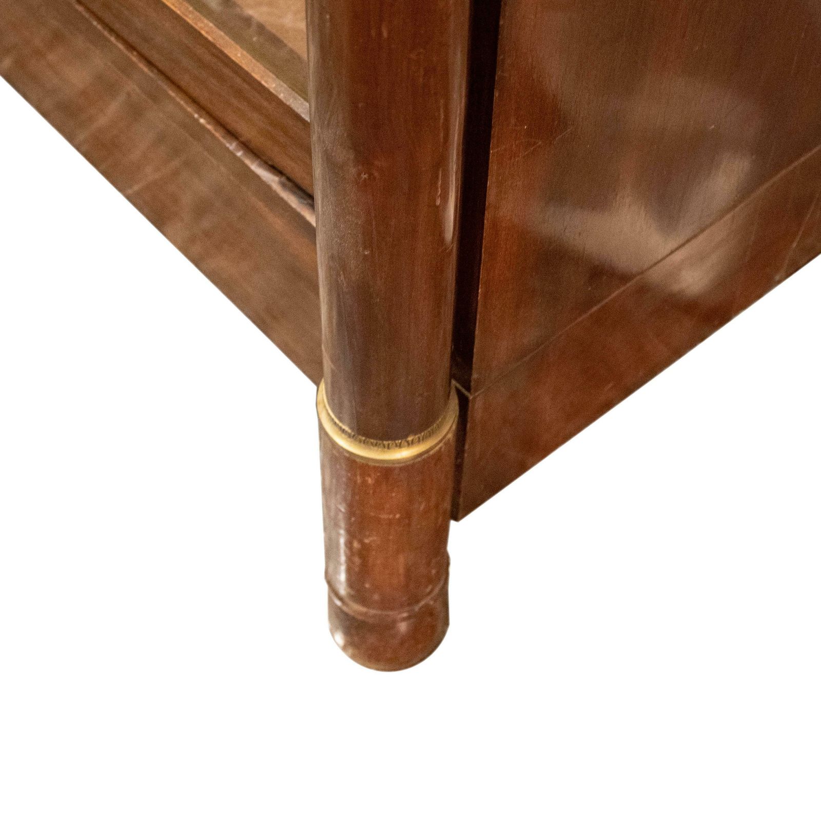 Two Door Oak Display Cabinet With Bronze Details, France, 19th Century. photo Furniture