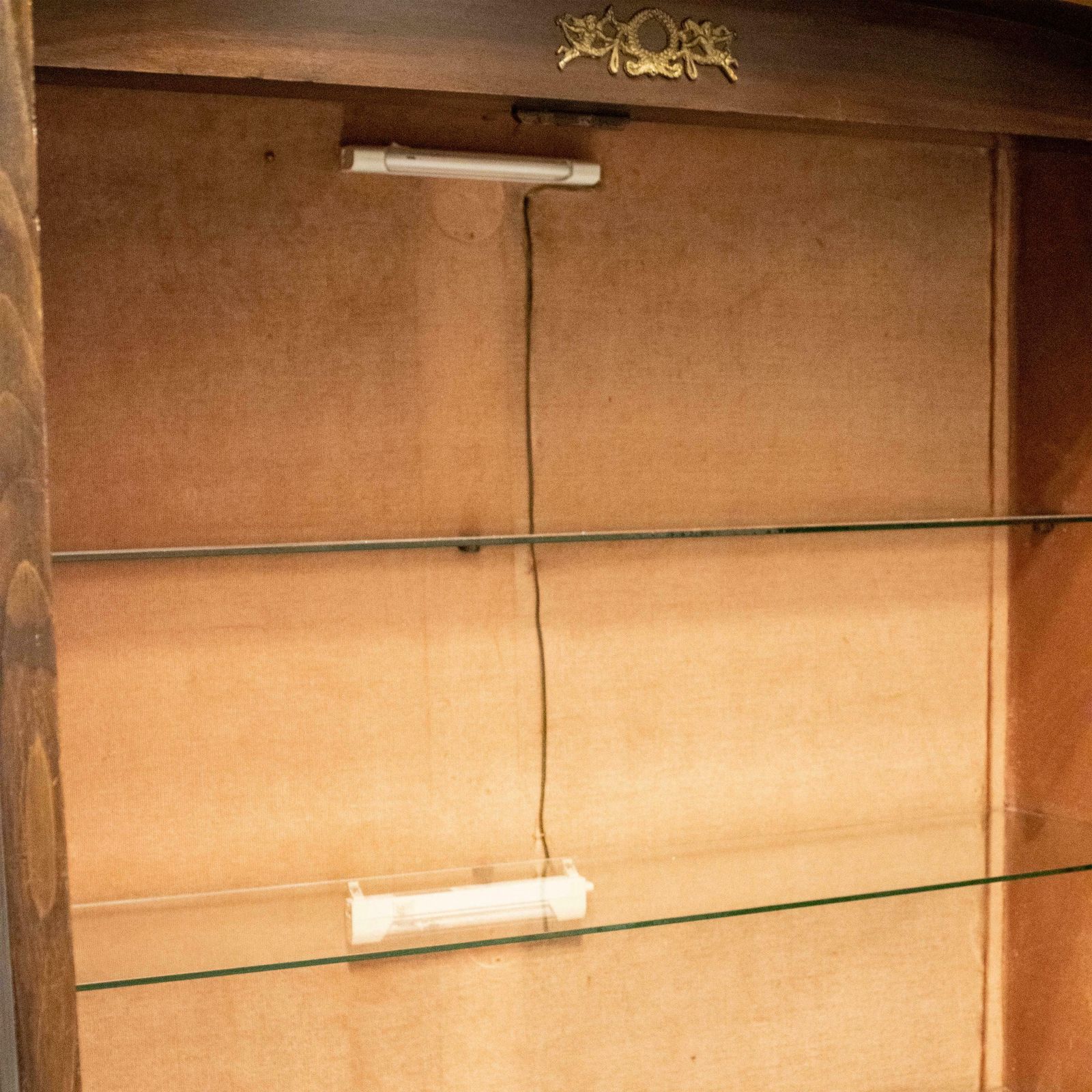 Two Door Oak Display Cabinet With Bronze Details, France, 19th Century. photo vinterior