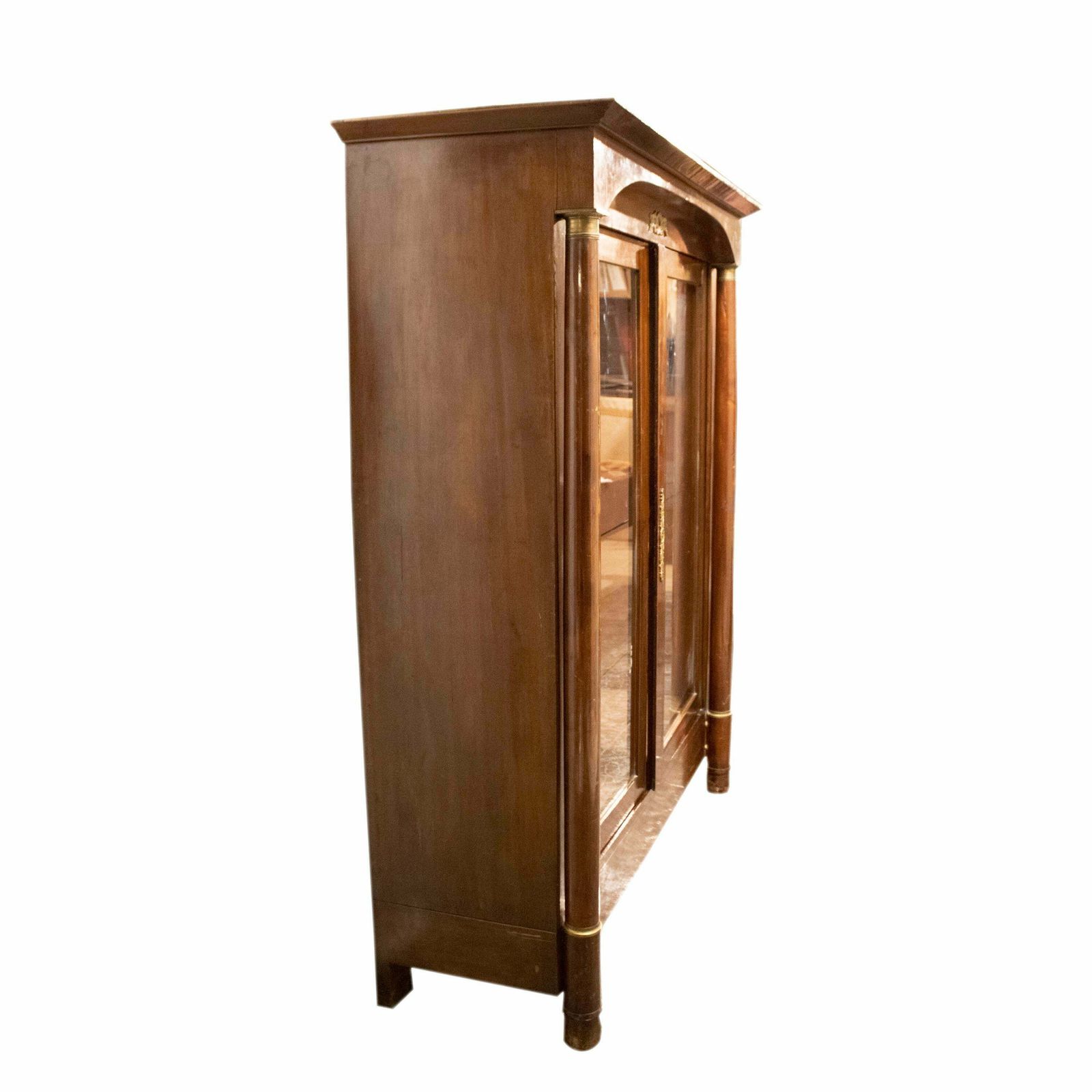 Two Door Oak Display Cabinet With Bronze Details, France, 19th Century. photo buy