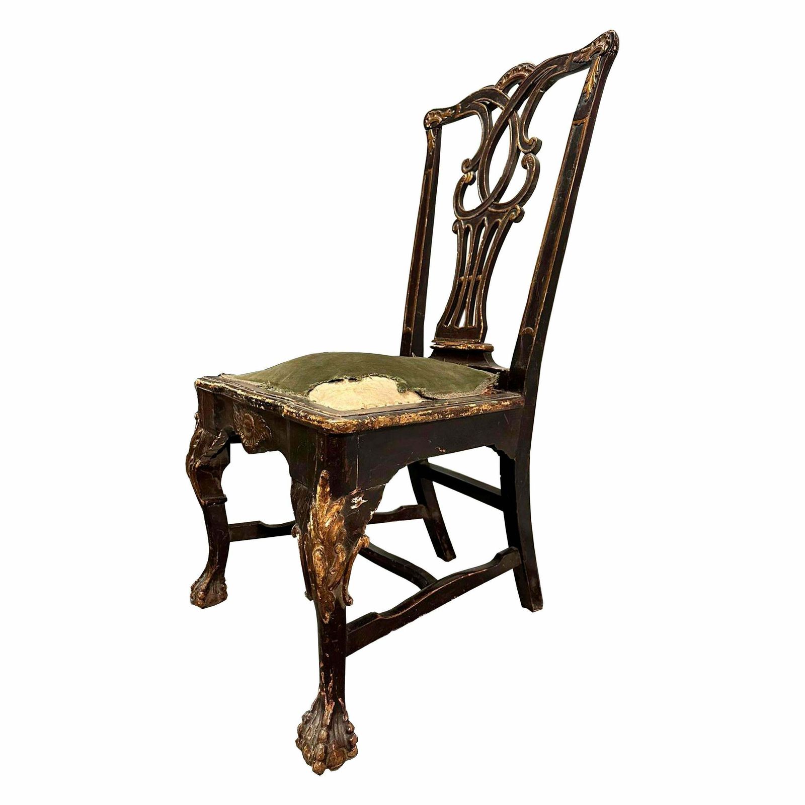 "Don Jose" Style Polychromed Chair, Portugal, 18th Century. photo 2393.0