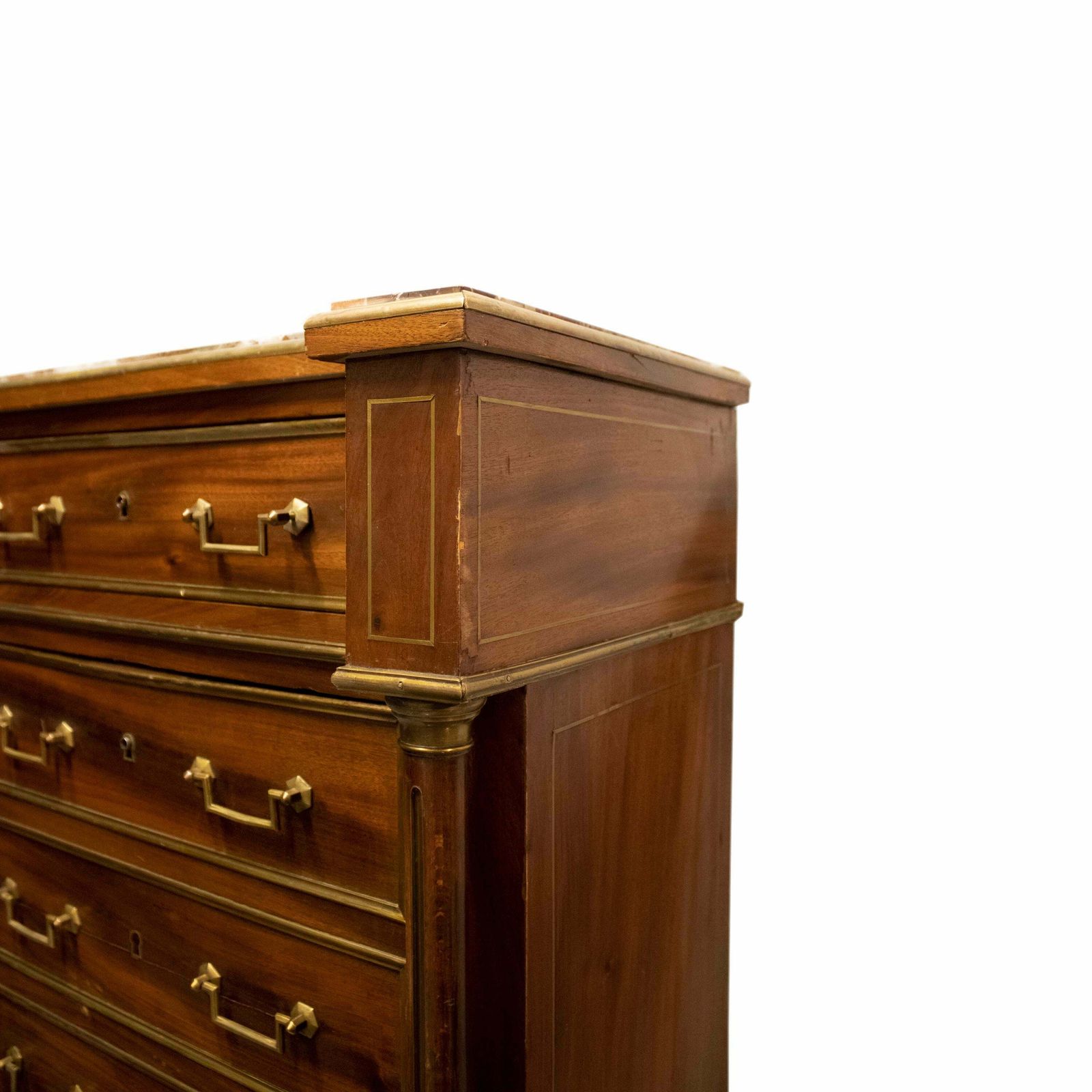 Louis XVI Style Four Drawers Abattant Secretaire. France, 19th Century. photo for sale