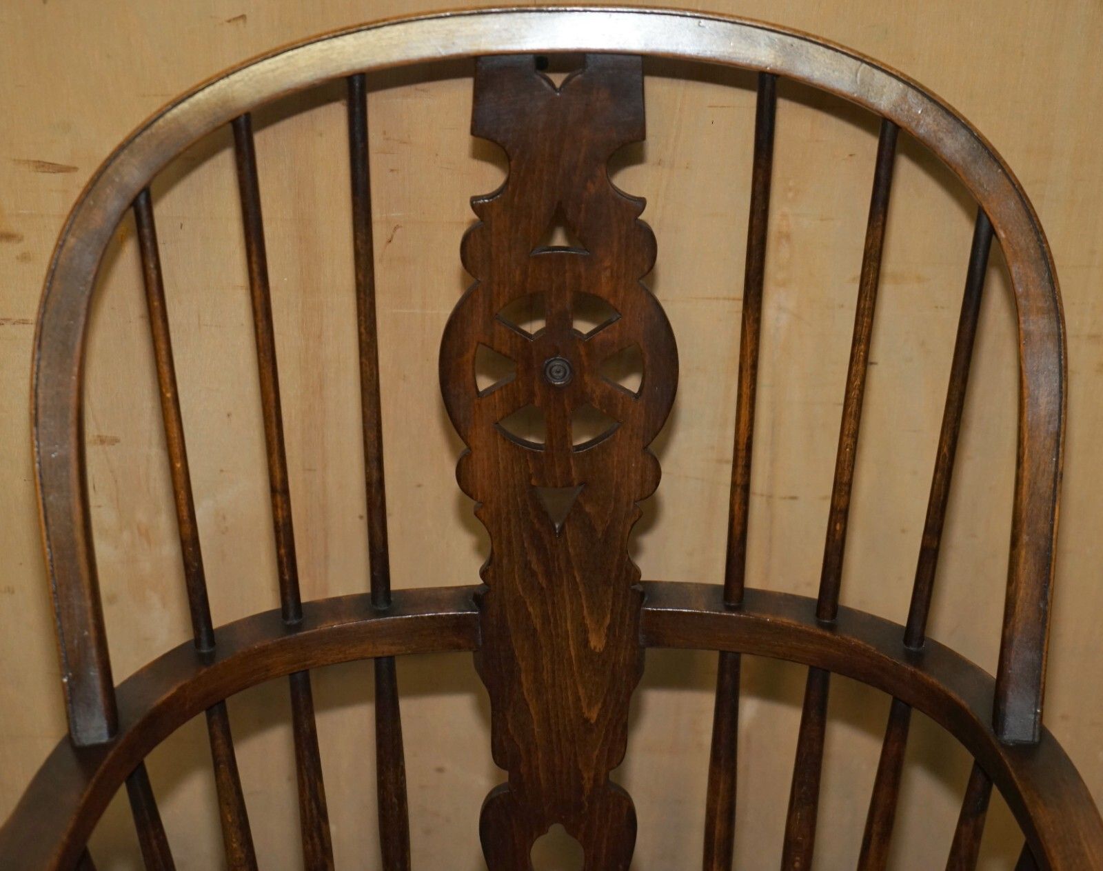 photo for sale Super Rare, Highly Collectable Antique Victorian Windsor Armchair With Table Arm