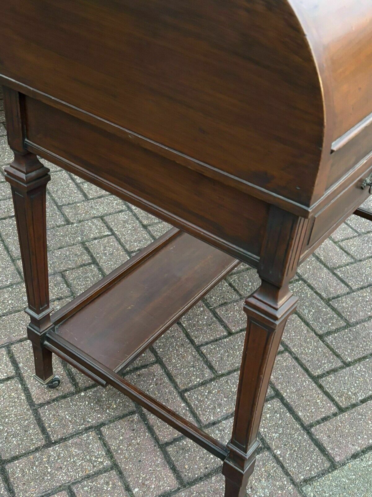 Victorian Satin Walnut Roll Top Desk With Fitted Interior , Loads Of Storage. photo Furniture