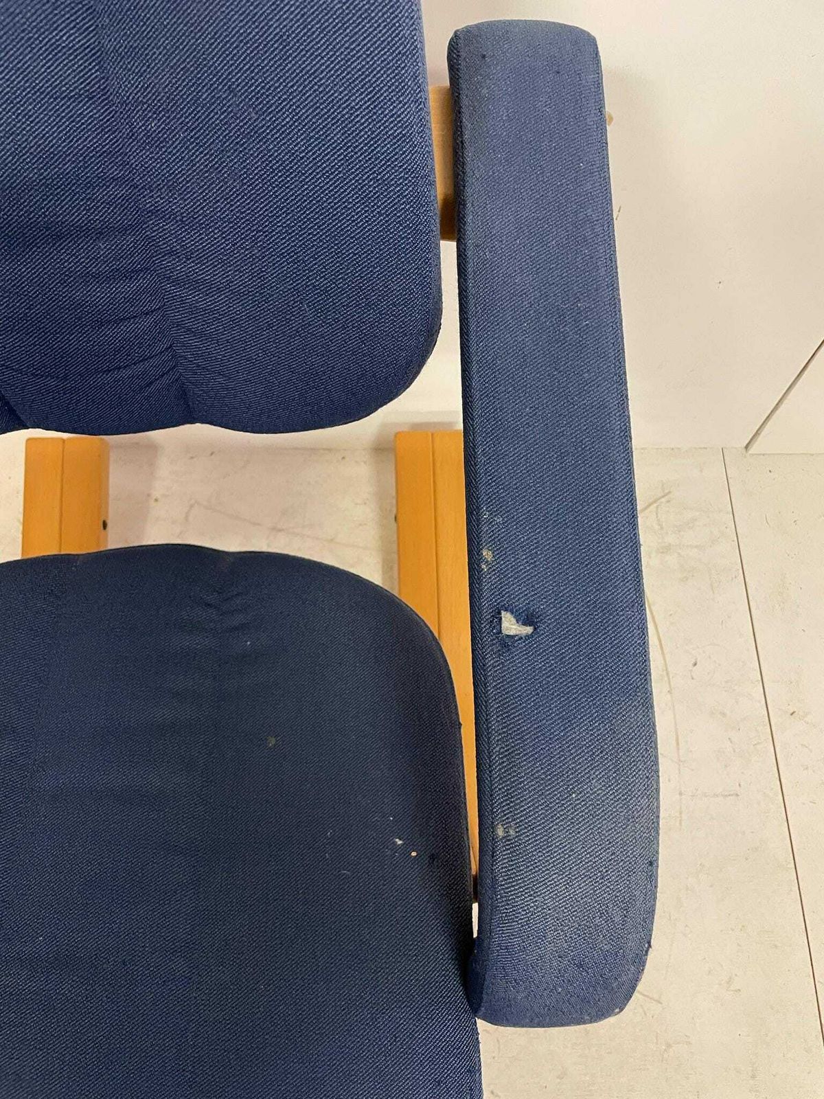 Stokke Duo 80s 90s Ergonomic Kneeling Office Lounge Chair Blue By Peter Opsvik photo buy