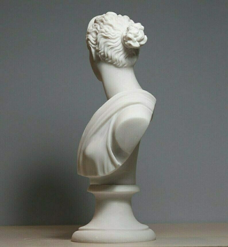 Antique Goddess Diana Mythological Female Bust Ancient, Home Deco, Gift photo for sale