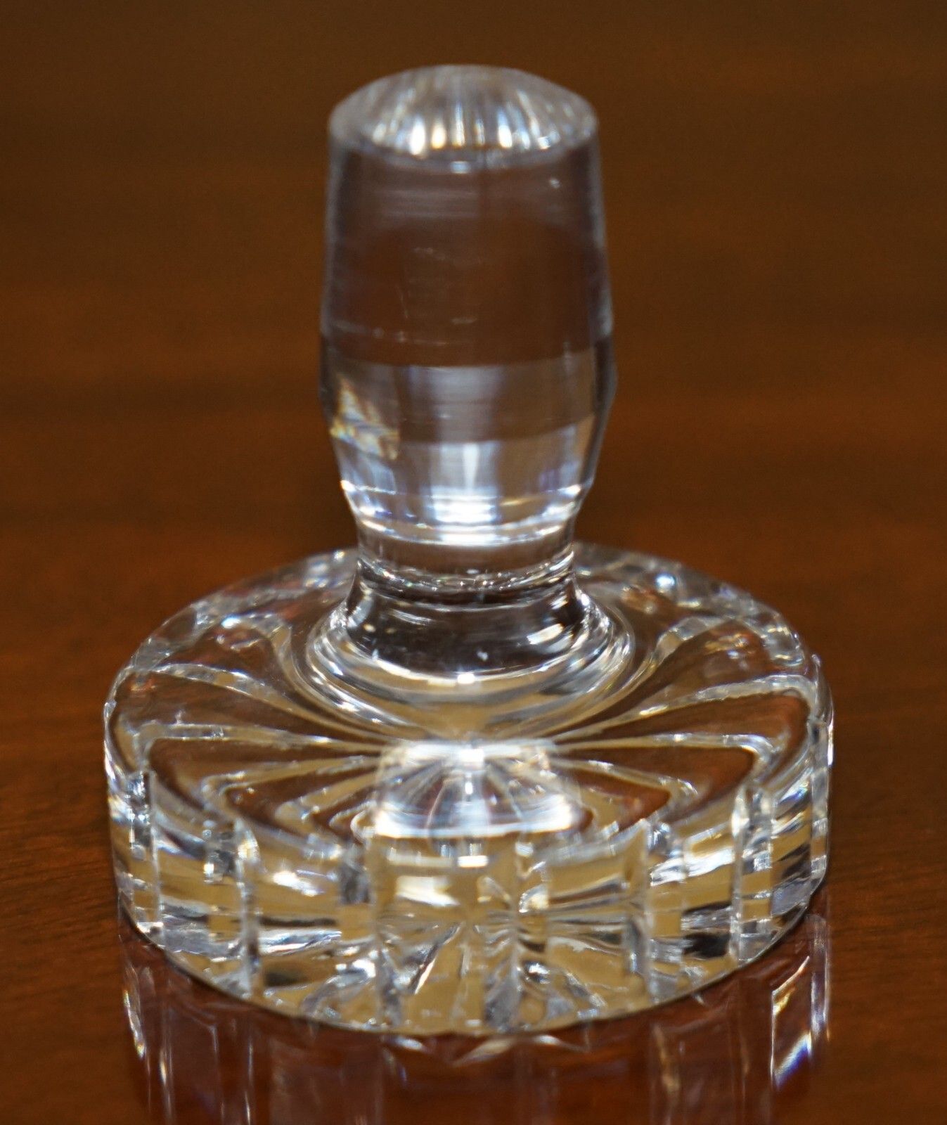 Fine 1978 Antique David Shaw Whisky Spirit Decanter With Sterling Silver Collar photo buy
