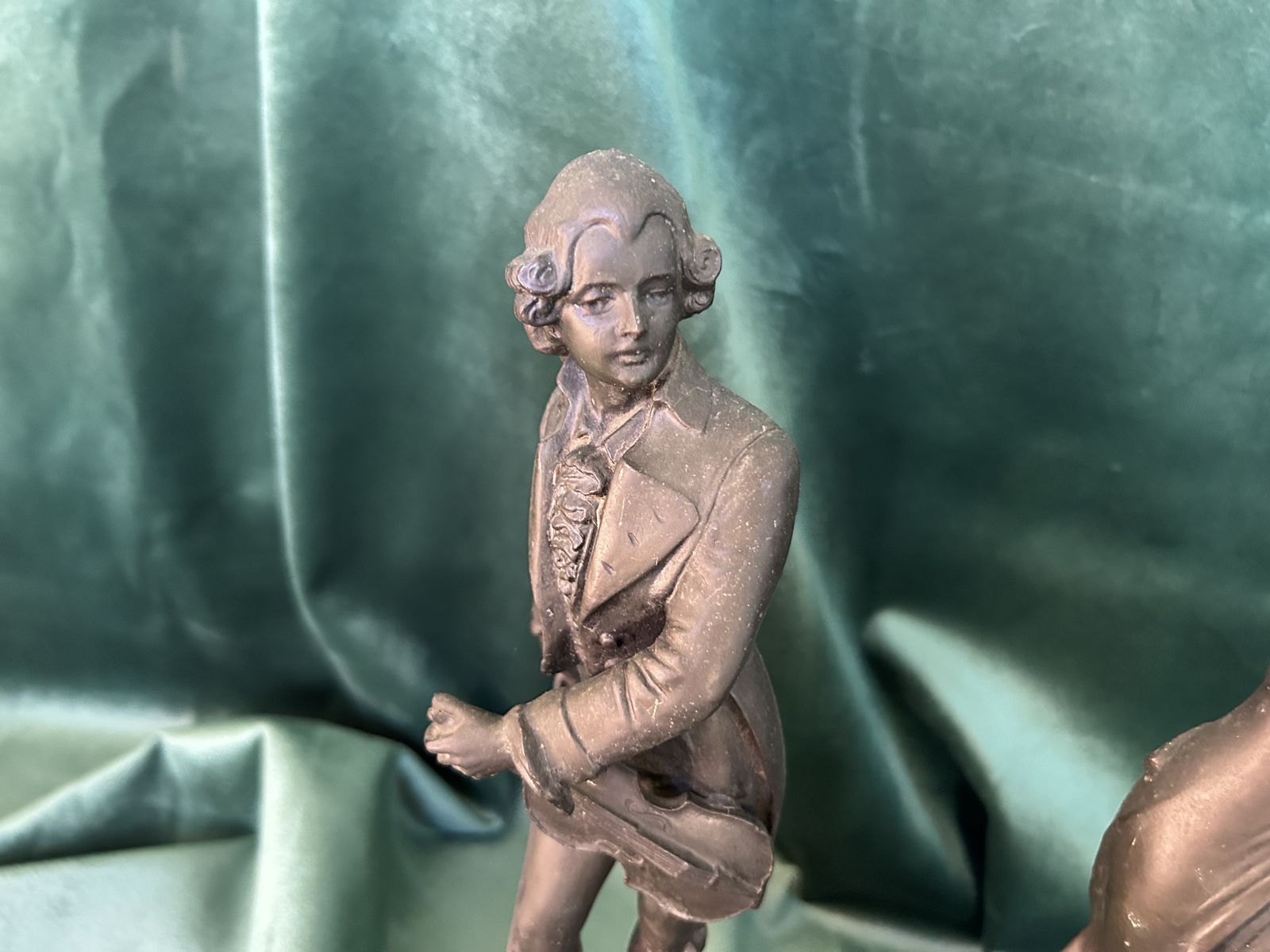 Antique Spelter Figures Of Lady And Gentlemen photo for sale