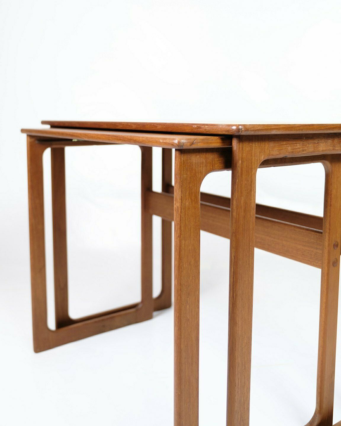 Set Of 2 Nesting Tables Model 219 In Teak  By Johannes Andersen & Illum Wikkelsø For Cfc Silkeborg From 1960s photo for sale