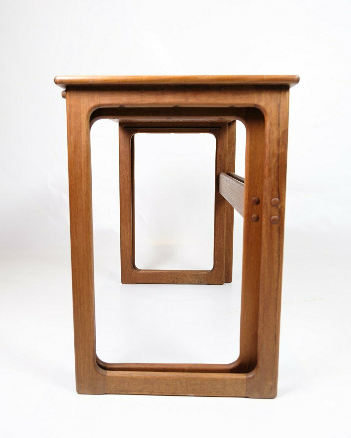 Set Of 2 Nesting Tables Model 219 In Teak  By Johannes Andersen & Illum Wikkelsø For Cfc Silkeborg From 1960s photo 630.0