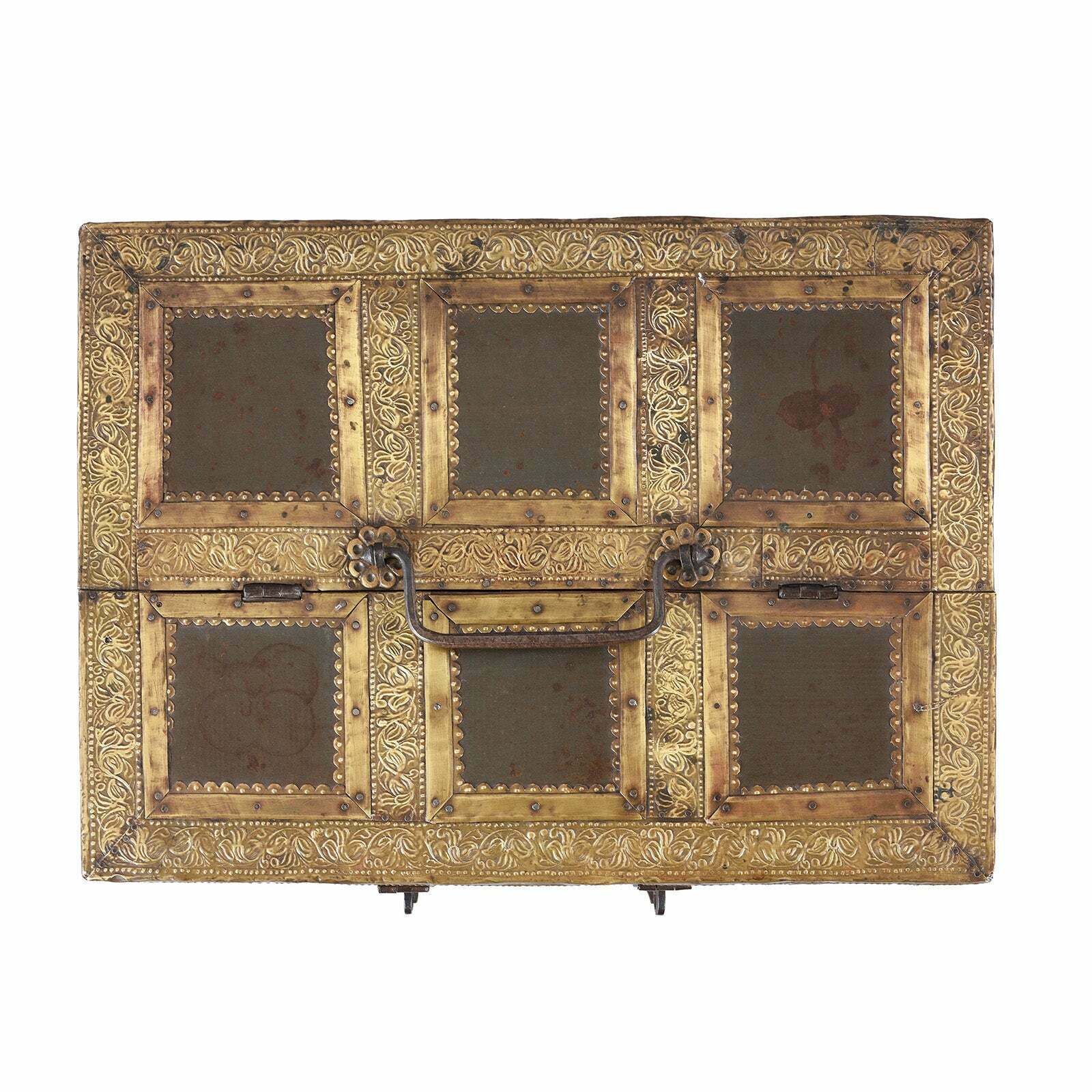 Antique Indian Marwari Trousseau Box, 19th Century photo Home Decor