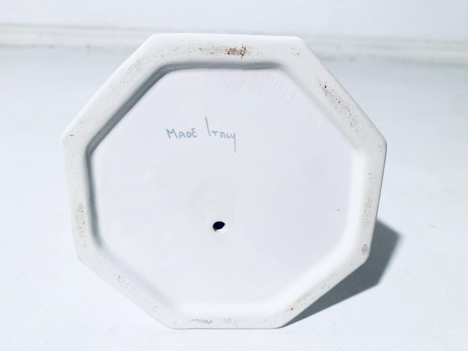 photo for sale White Ceramic Candleholder With Dove Motif / 1950s Italian Home Decor