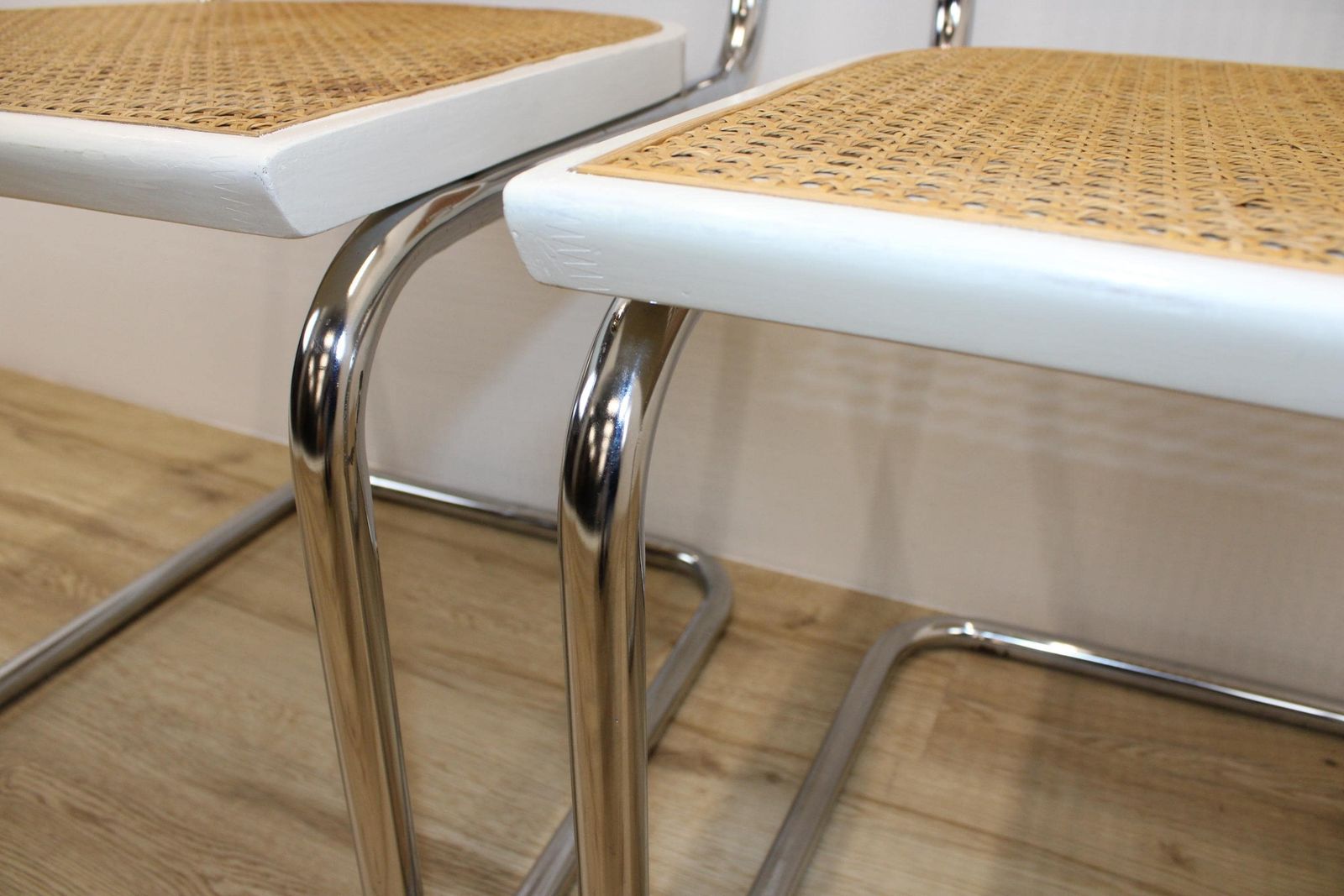 1 Of 2 Cesca Chairs/Chair By Marcel Breuer/Mid Century Modern Chair/Made In Yugoslavia 70's/Tubular Frame With Cane And Wood/Bauhaus Chair photo vintage