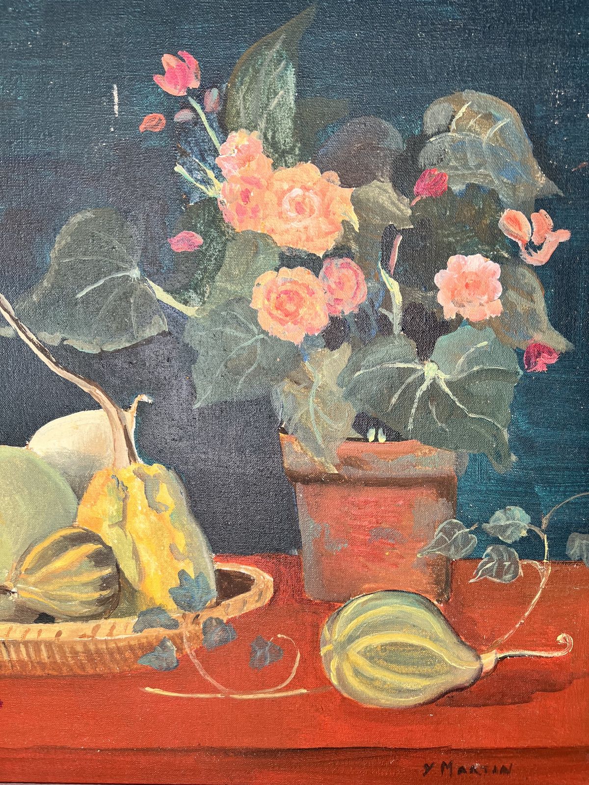 Still Life With Colocynths, Original Oil Painting On Canvas photo buy