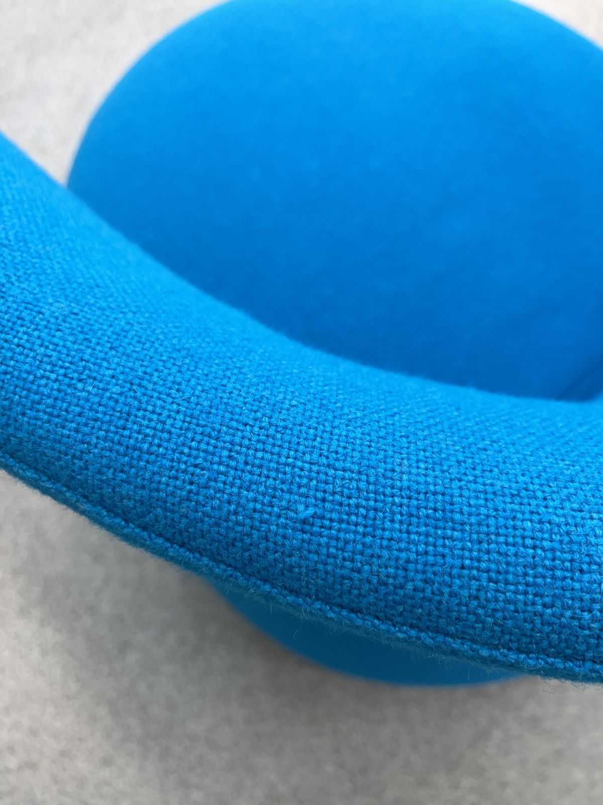 Cassina Biki Swivel Armchair Blue By Toshiyuki Kita photo for sale