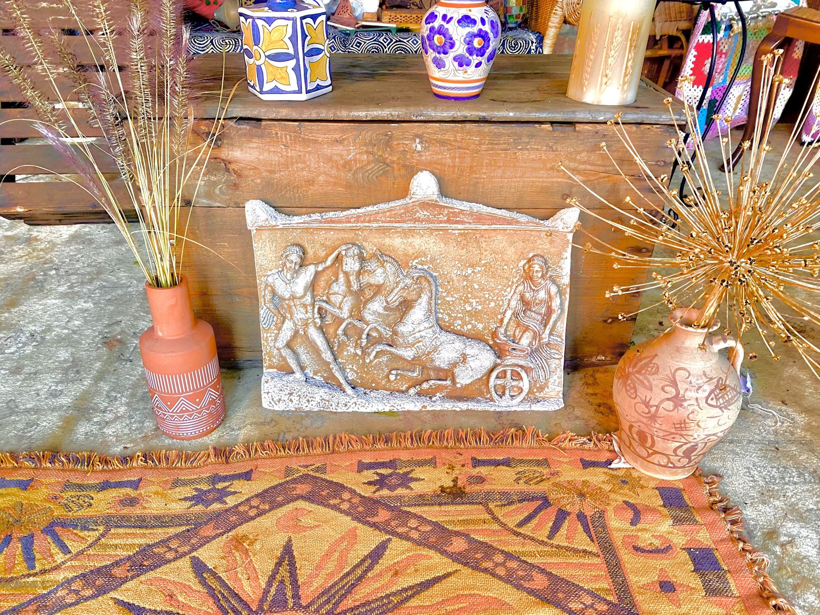Greek Plaque Of Persephone By Hades photo furniture