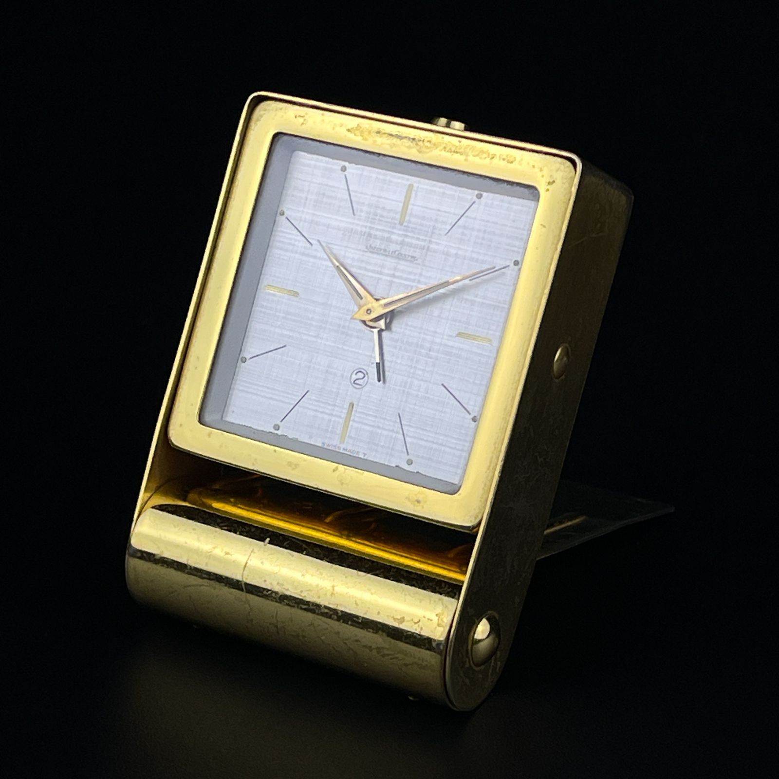 Travel Alarm Clock By Jaeger Lecoultre, Swiss, 1950s photo Home Decor