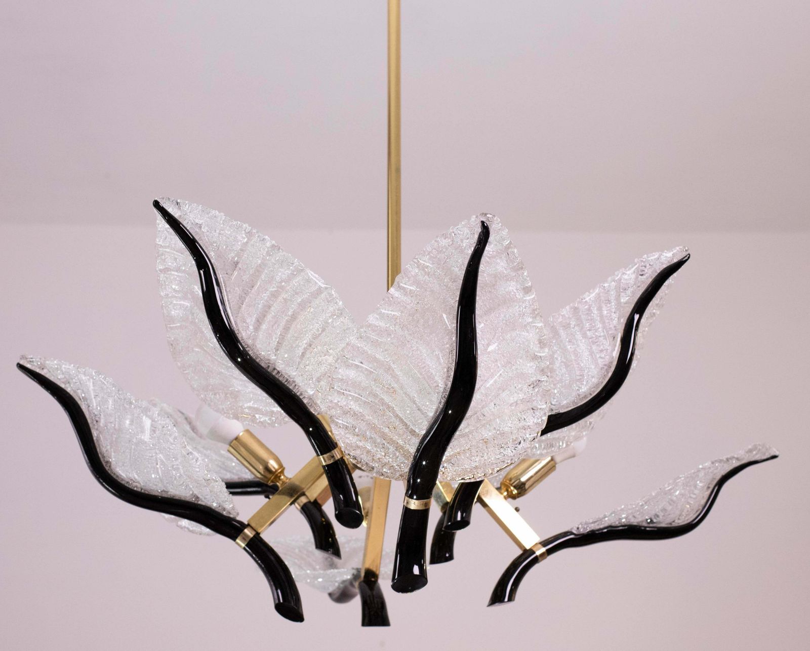 Large Size Elegant Chandelier Franco Luce For Seguso, Murano Glass, 1970s photo buy