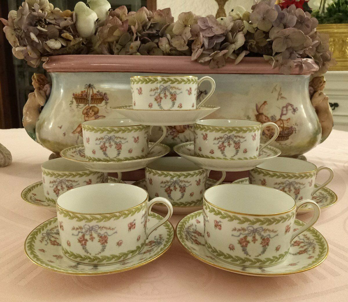 Louis XVI Style Tea Service In Limoges Porcelain photo Home Decor