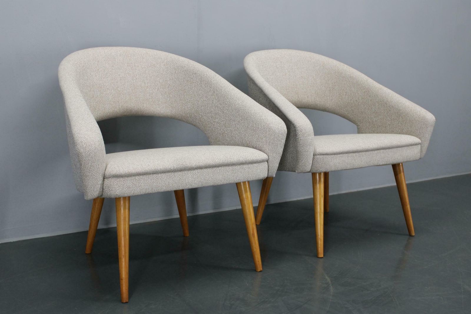 1960s Pair Of Restored Shell Chairs, Czechoslovakia photo for sale