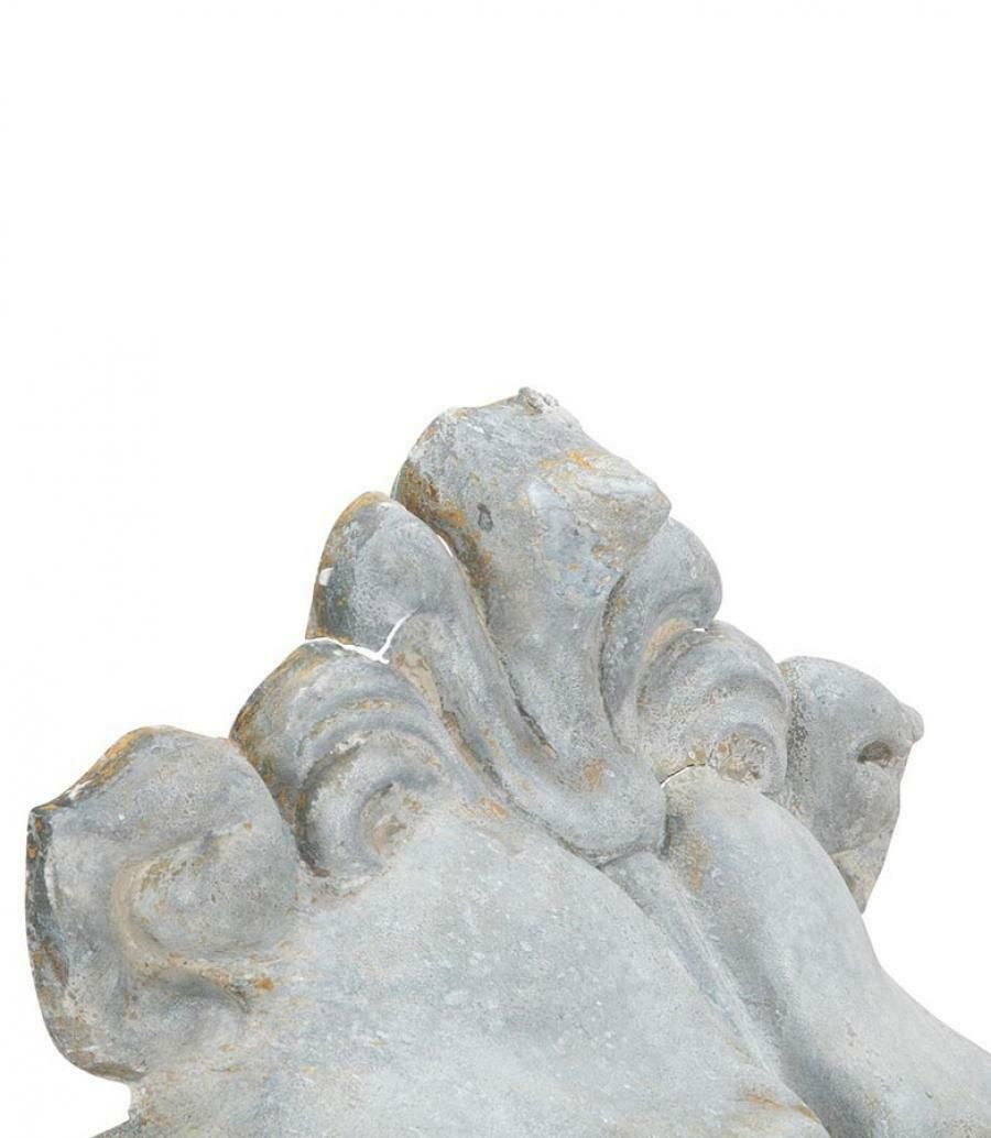 Large French 19th Century Zinc Lion Head photo for sale
