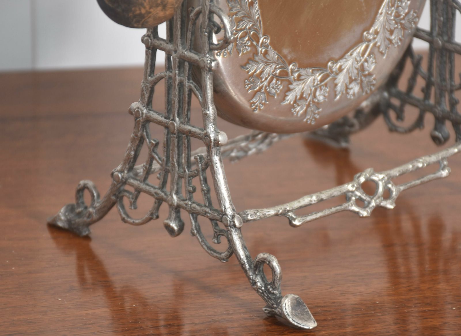 Aesthetic Silver Plated Table Gong photo furniture