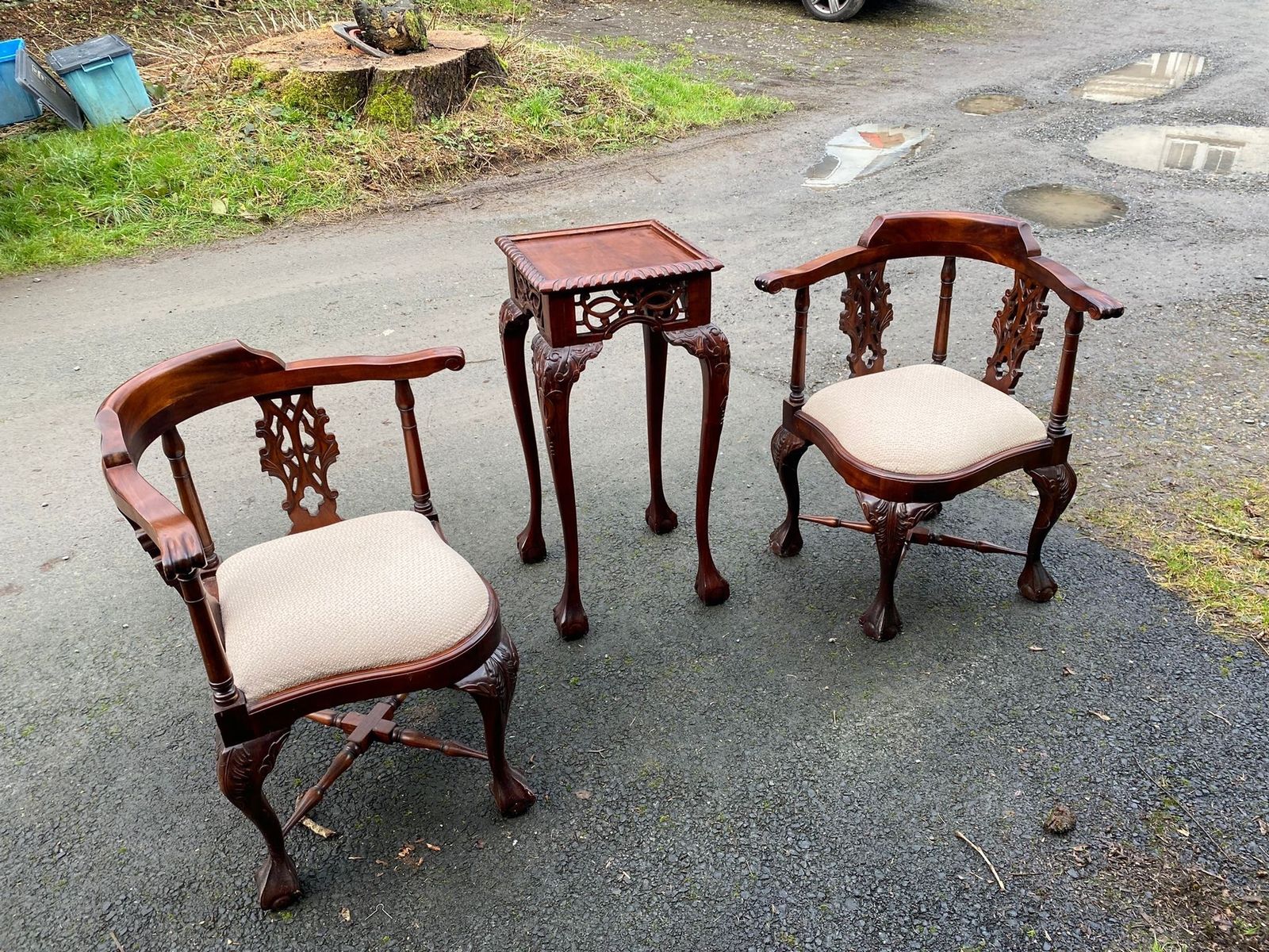 Chippendale Seats And High Table Set 18th/Early 19th Century