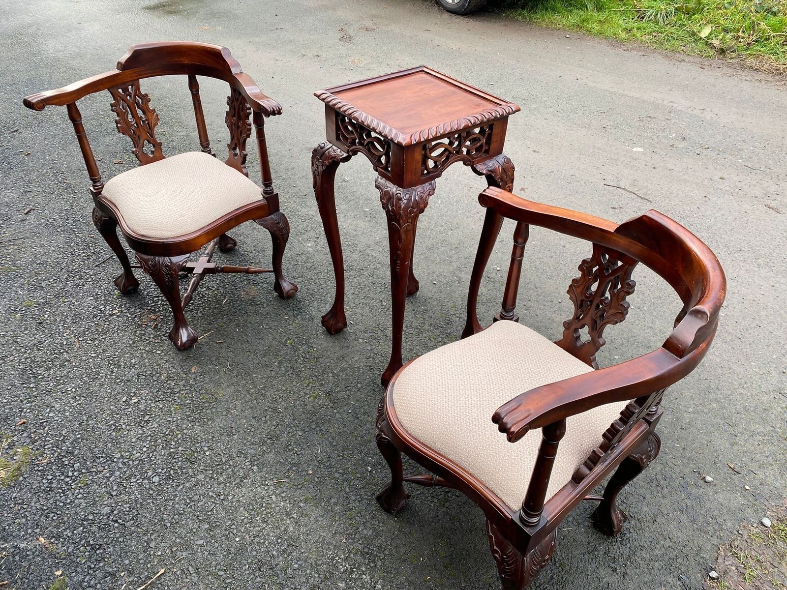 Chippendale Seats And High Table Set 18th/Early 19th Century photo furniture