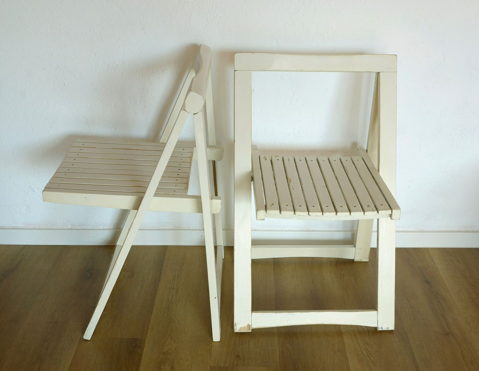 Set Of 2 / Trieste Iconic Folding Chairs / Vintage From 1960's / Design Aldo Jacober / Alberto Bazzani / Mid Century Modern / Yugoslavia photo 270.0