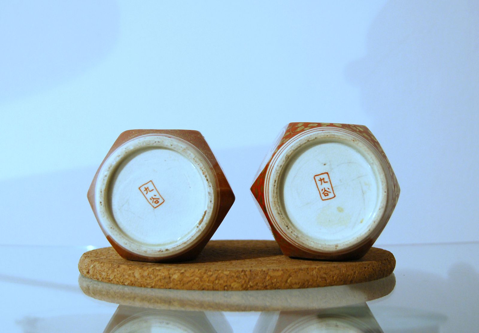 Pair Of Kutani Porcelain Vases / Meiji Period / Japan Ca. 1880 photo buy