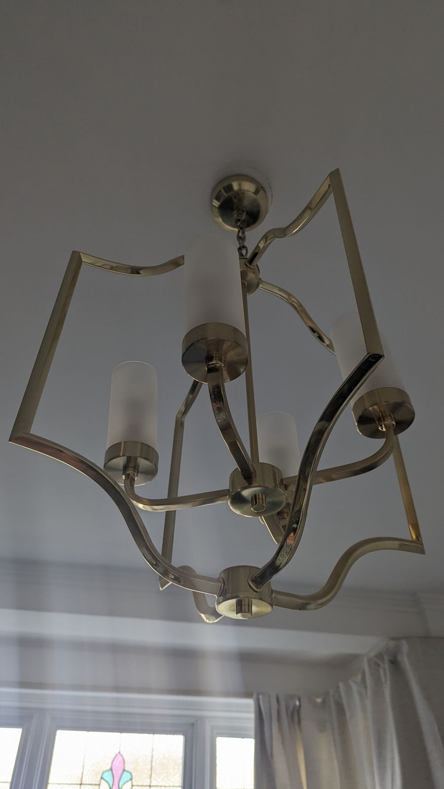 Gold/Brass Chandelier (£179 Retail Price) photo for sale