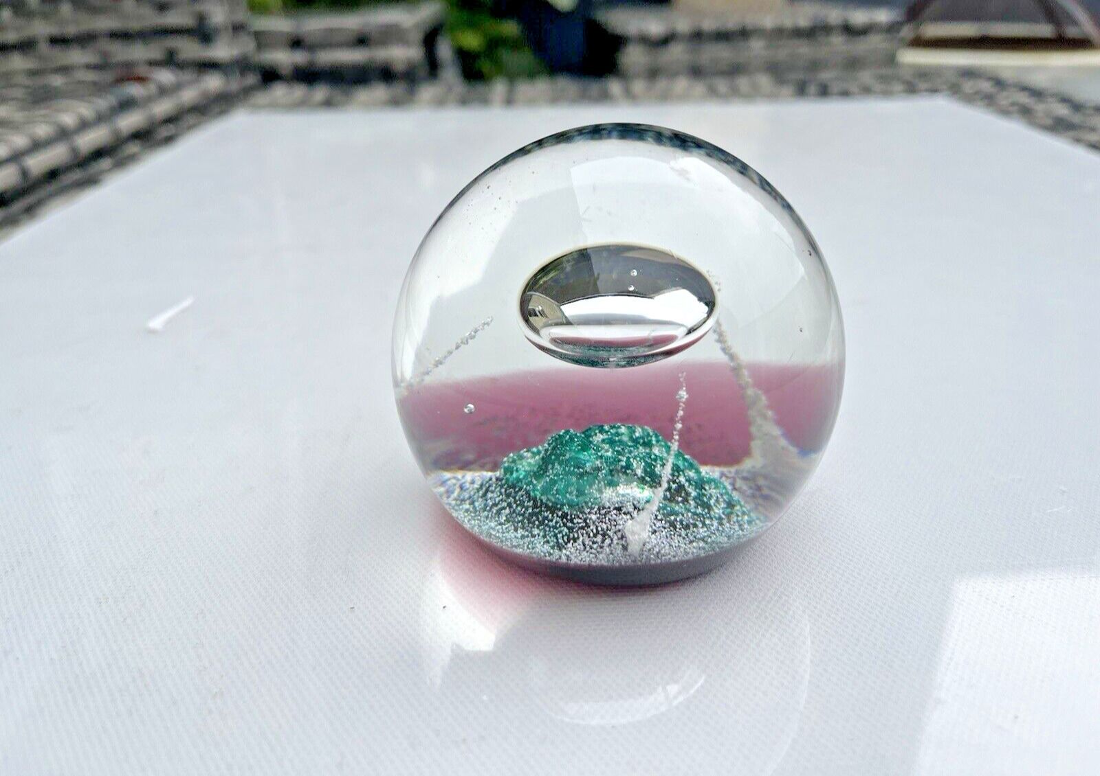 Home Decor C1986 Caithness Glass Limited Edition 750 Star Ship C. Terris Paperweight Ct 445 photo