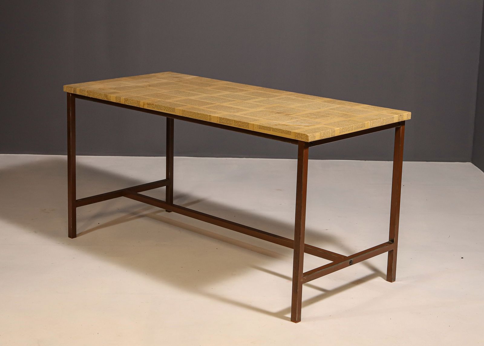 Vintage Eastern Bloc Industrial Kitchen Table, 1950s, Czechoslovakia photo furniture