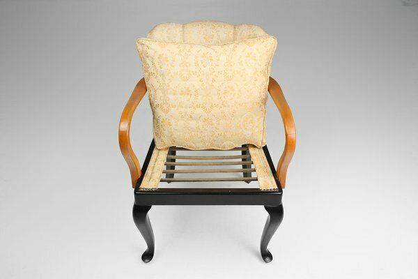 photo buy Art Deco Armchair In Beech Wood, France, 1940s