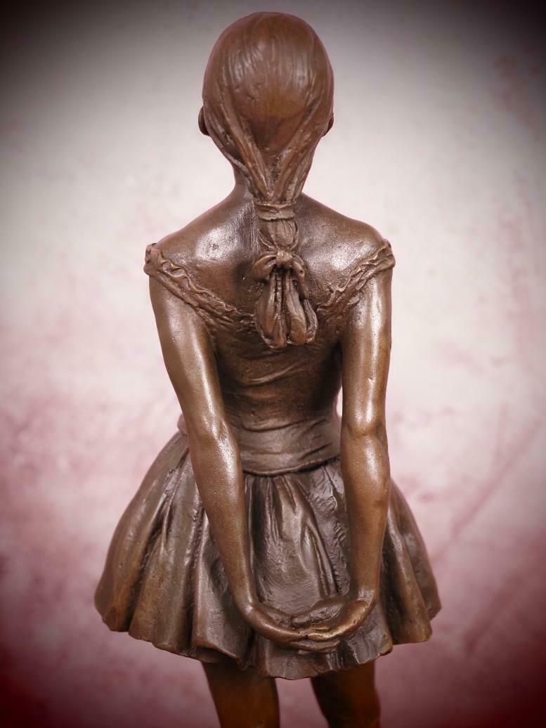 Exquisite Bronze Sculpture Of A 14 Year Old Little Ballerina Dancer   Little Ballerina, Ballet Art, Classical Art, Home Decor, Art Gift photo vinterior