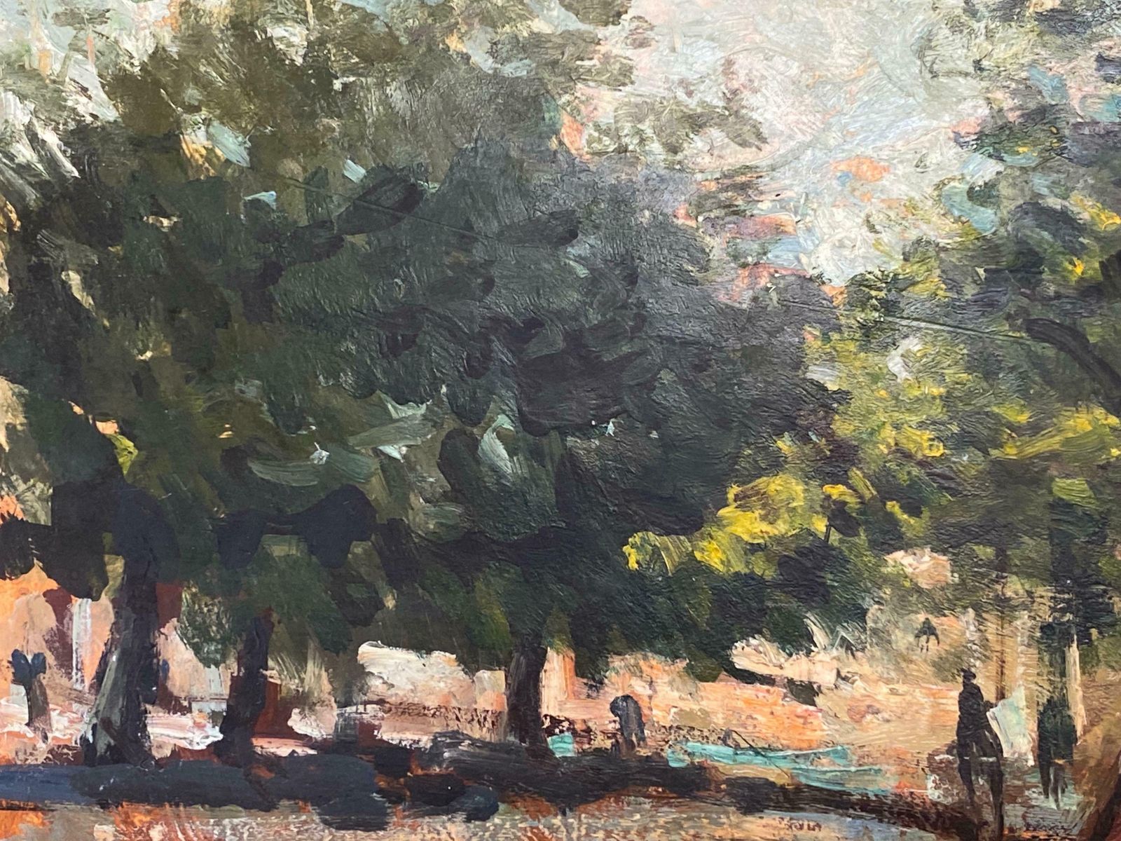 Maurice Mazeiliemaurice Mazeilie French Impressionist Oil   Forest Landscape photo furniture