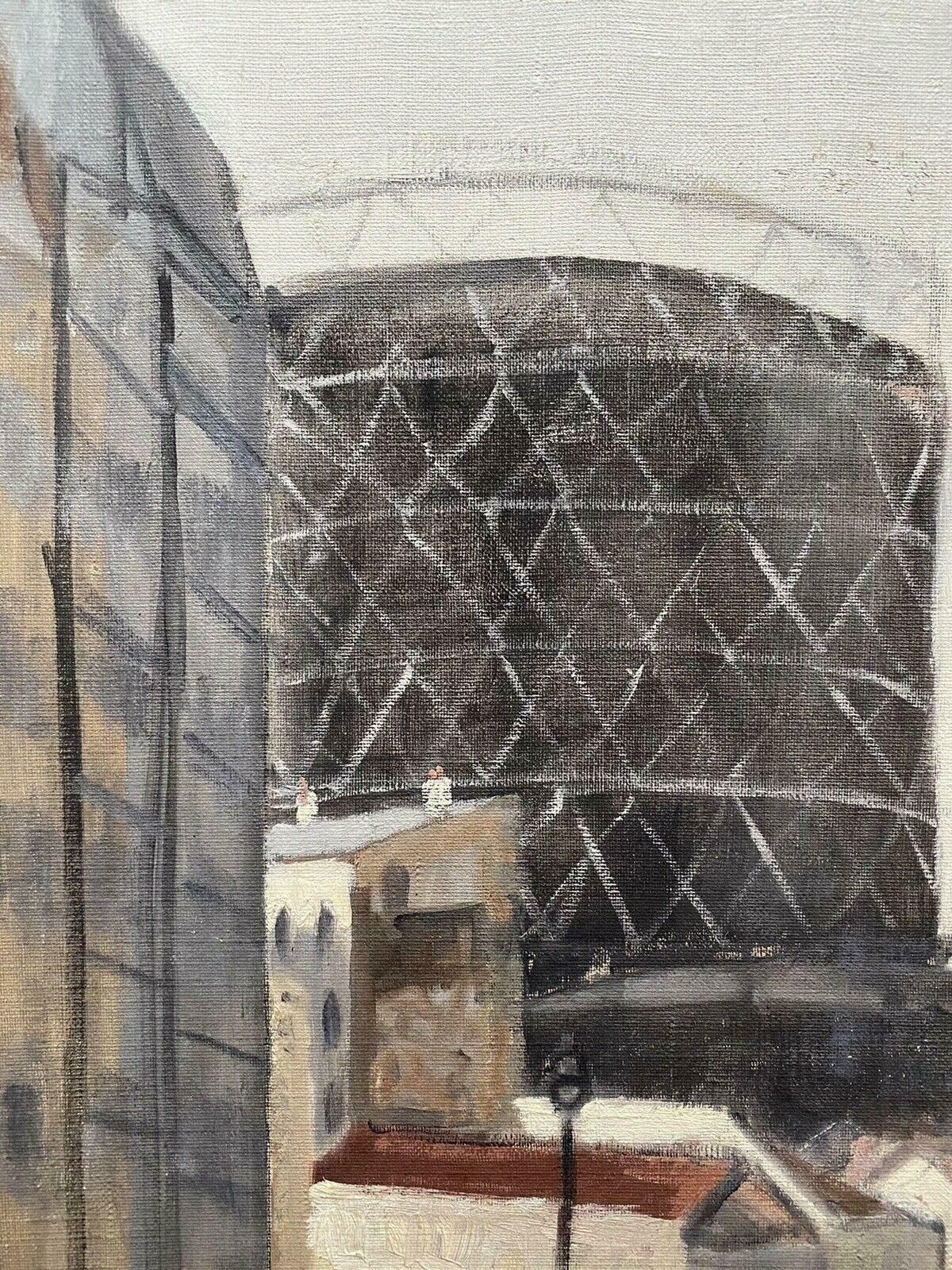 Genevieve Zondervan (1922 2013)genevieve Zondervan (1922 2013) French Oil Painting   Urban City View Streetc. 1990's photo for sale