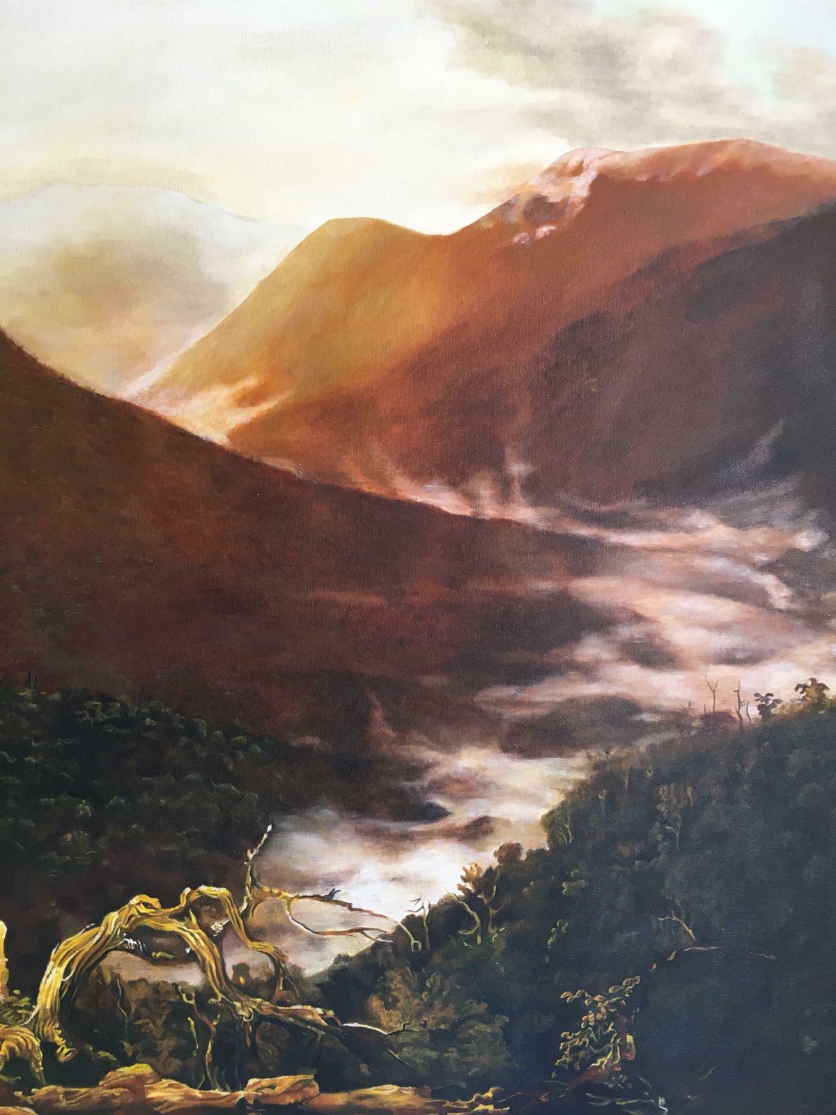 (After) Thomas Colesunrise In The Catskills Huge Oil Paintingc. 2000 photo 2247.0