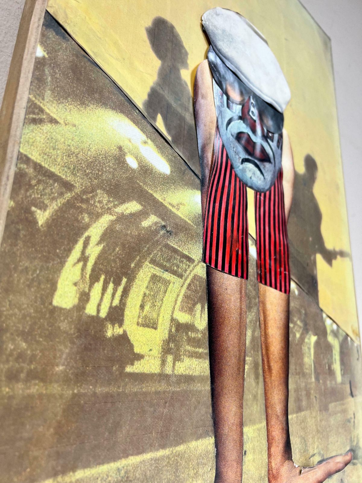 French School1970's French Pop Art Collage Cut Out Artwork Underground Music Man1970's photo buy