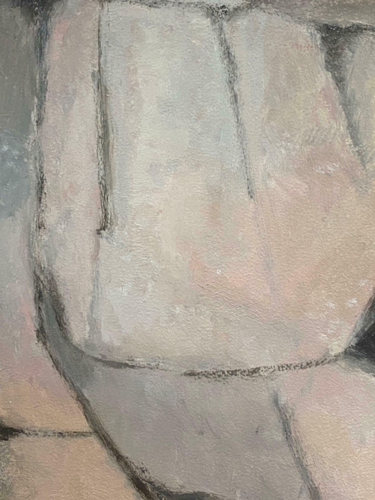 Yvette Dubois Habasqueabstract Expressionist Original Oil Painting Soft Muted Palette Of Colors2007 photo for sale