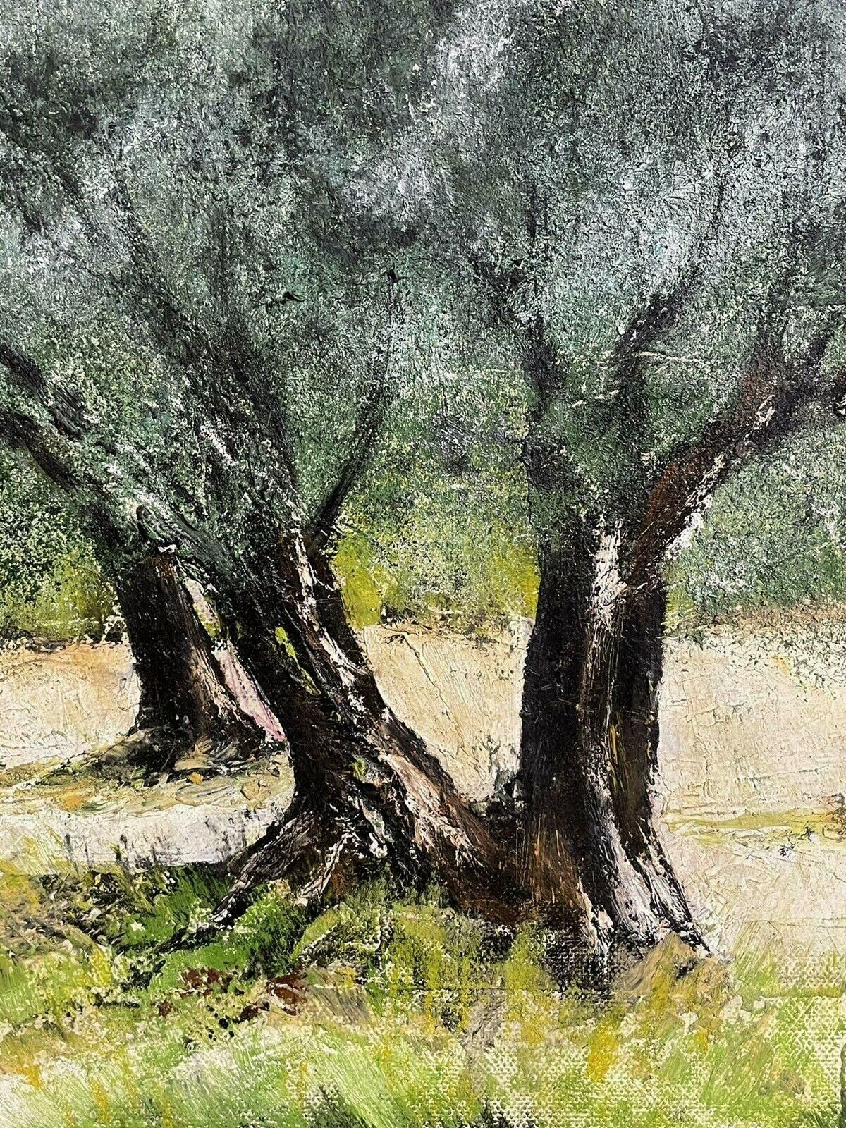 Louis Del Bianco (B.1925louis Del Bianco (French 1925) Large Oil Painting   Provencal Summer Landscape20th Century photo Art