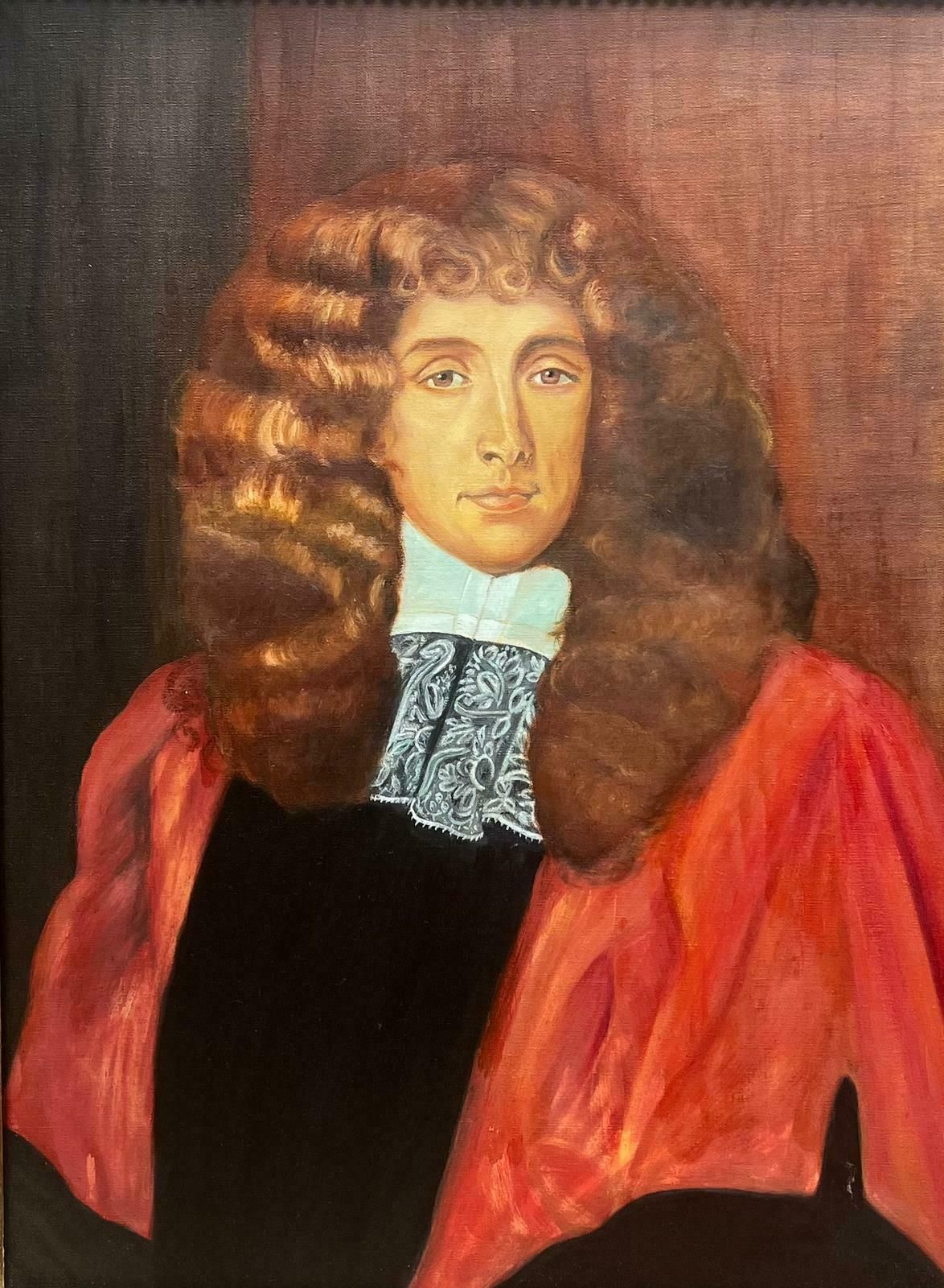 English School Fine British Aristocratic Portrait Of A Nobleman Lord Jeffreys Of Wem photo furniture