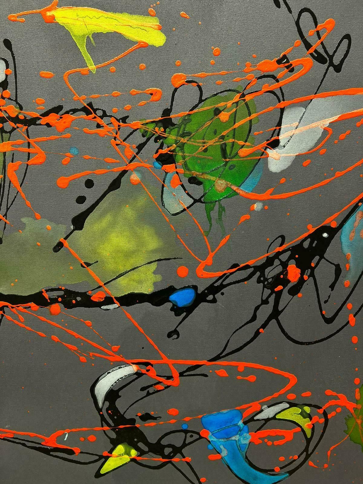 Minty Ramseycolourful Abstract Acrylic Painting Contemporary British Artist 2020 photo furniture