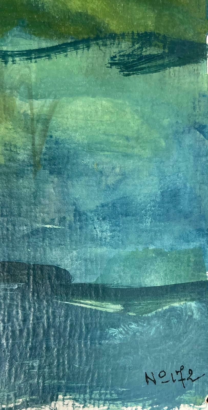 Bernard Labbe20th Century Modernist Painting Bare Tall Tree Over River Bank Landscape1950's photo vinterior