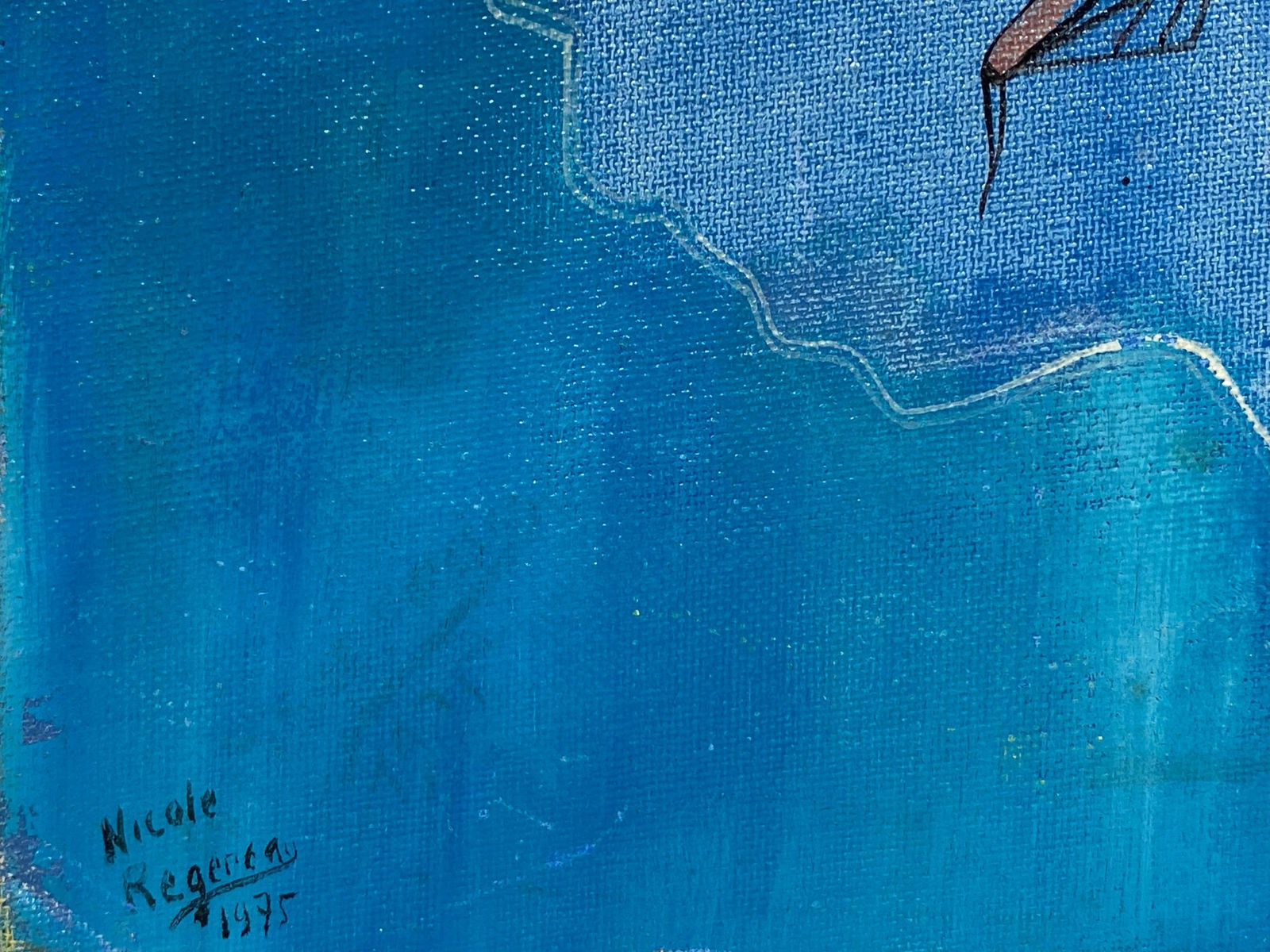 Unknownbright & Colorful French Signed Abstract Oil Painting Amazing Shapes & Colors photo 715.0