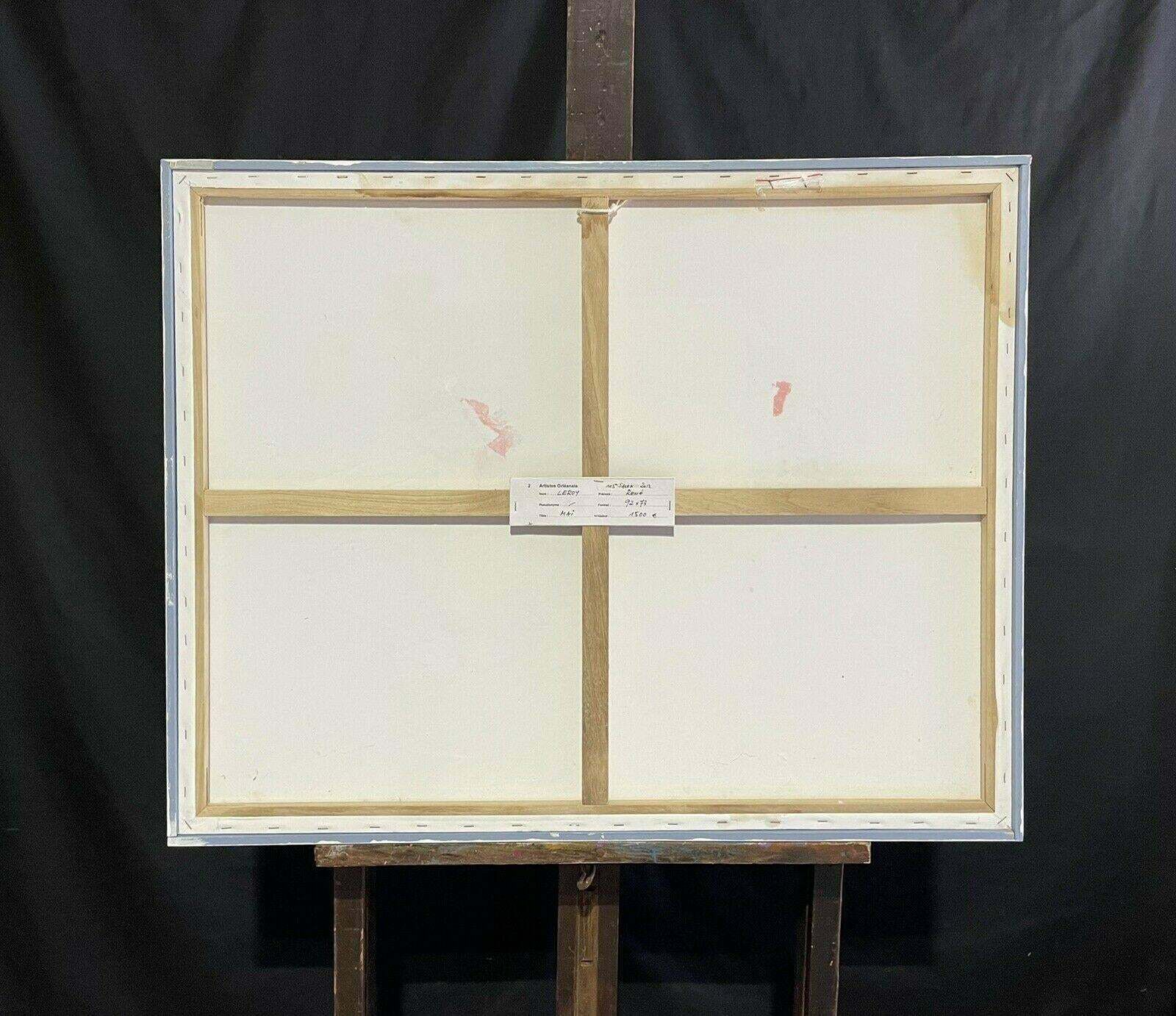 R.Leroylarge French Contemporary Abstract Cubist Painting   Rene Leroy (B.1932)2000's photo vinterior