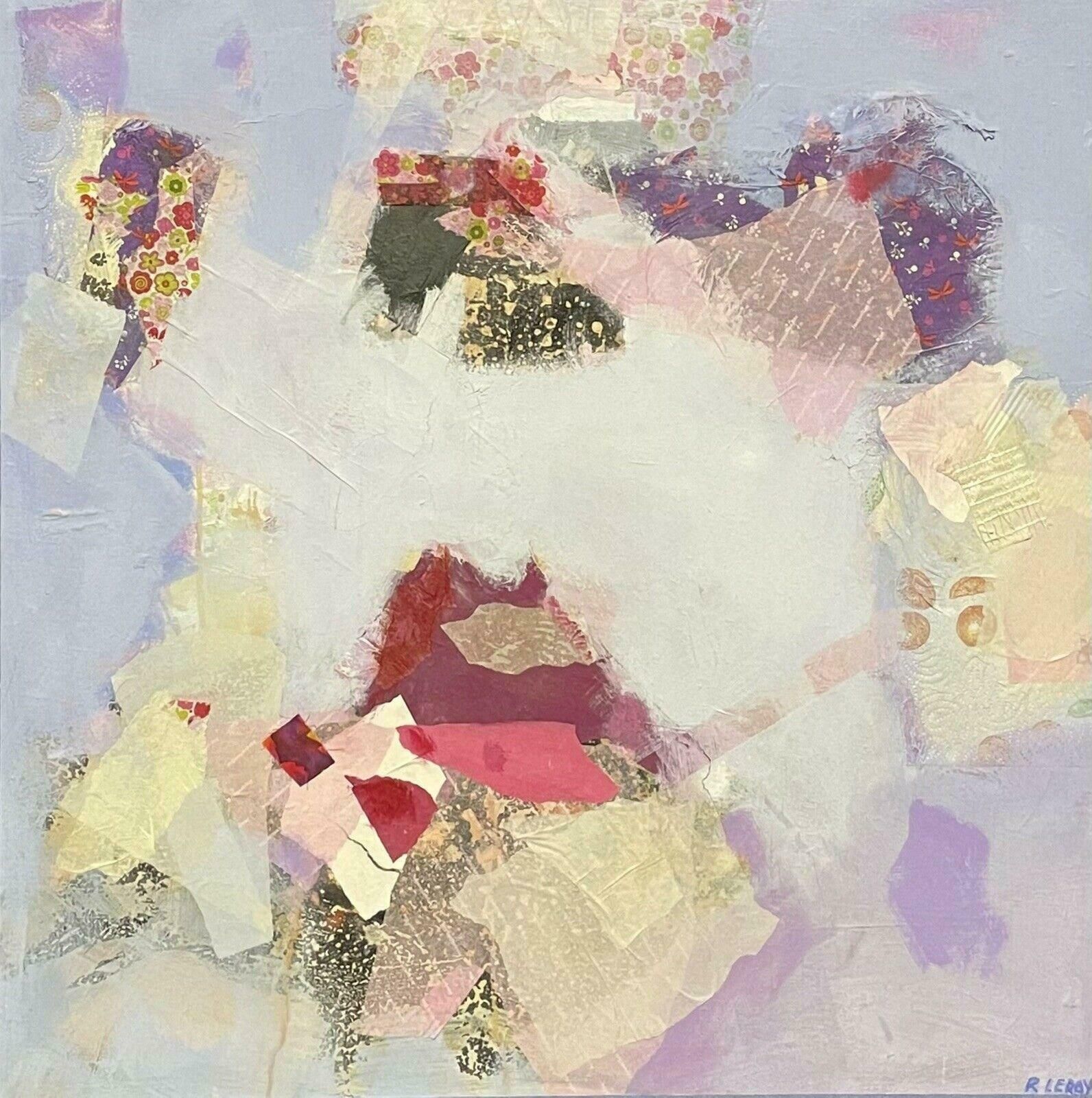 R.Leroylarge French Contemporary Abstract Cubist Painting   Rene Leroy2000's