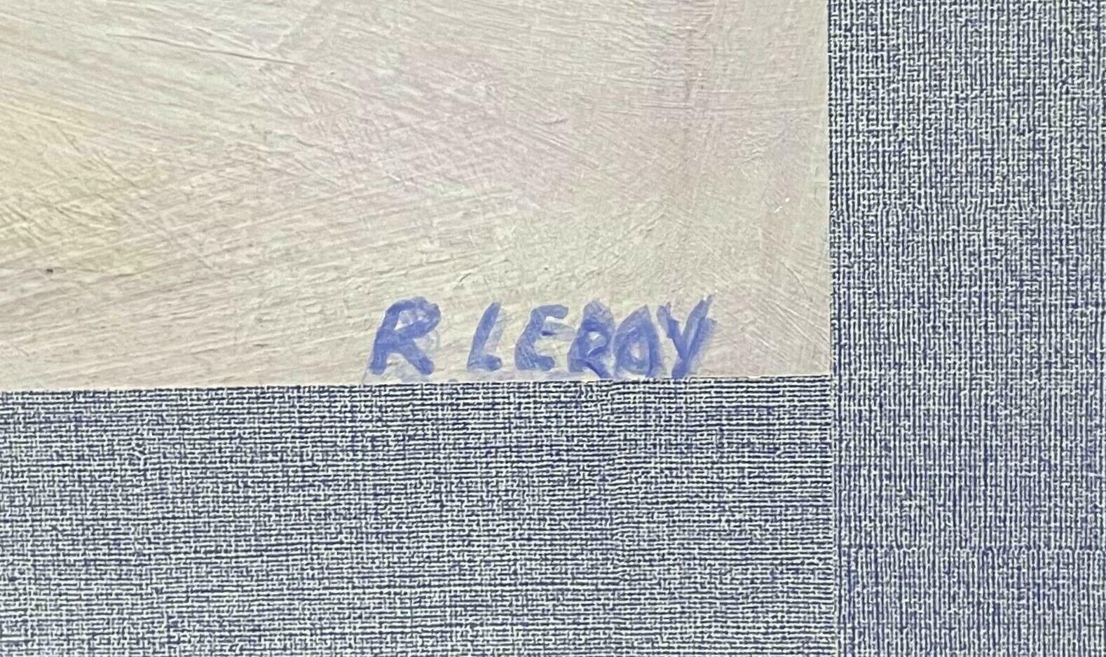 R.Leroylarge French Contemporary Abstract Cubist Painting   Rene Leroy2000's photo 761.0
