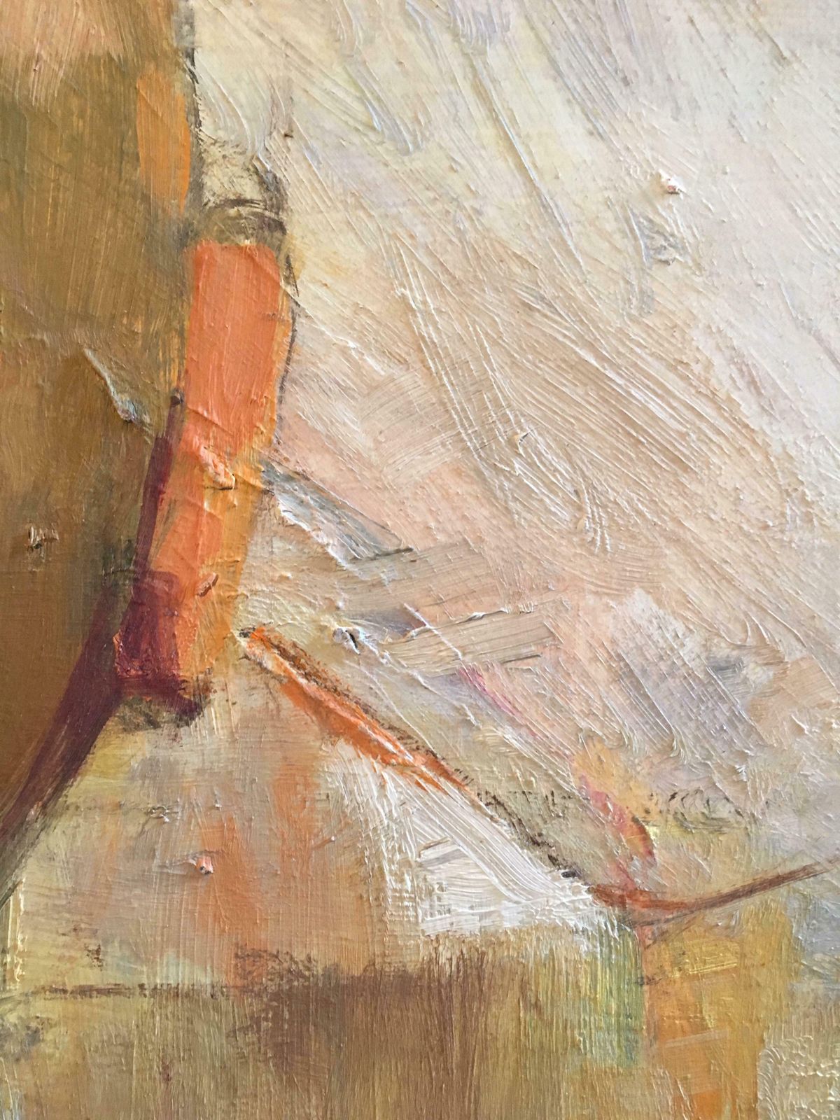 Beryl Dartonmysterious Identity Abstract Portrait, Muted Colours, Original Oil Paintingc.1970s photo Art