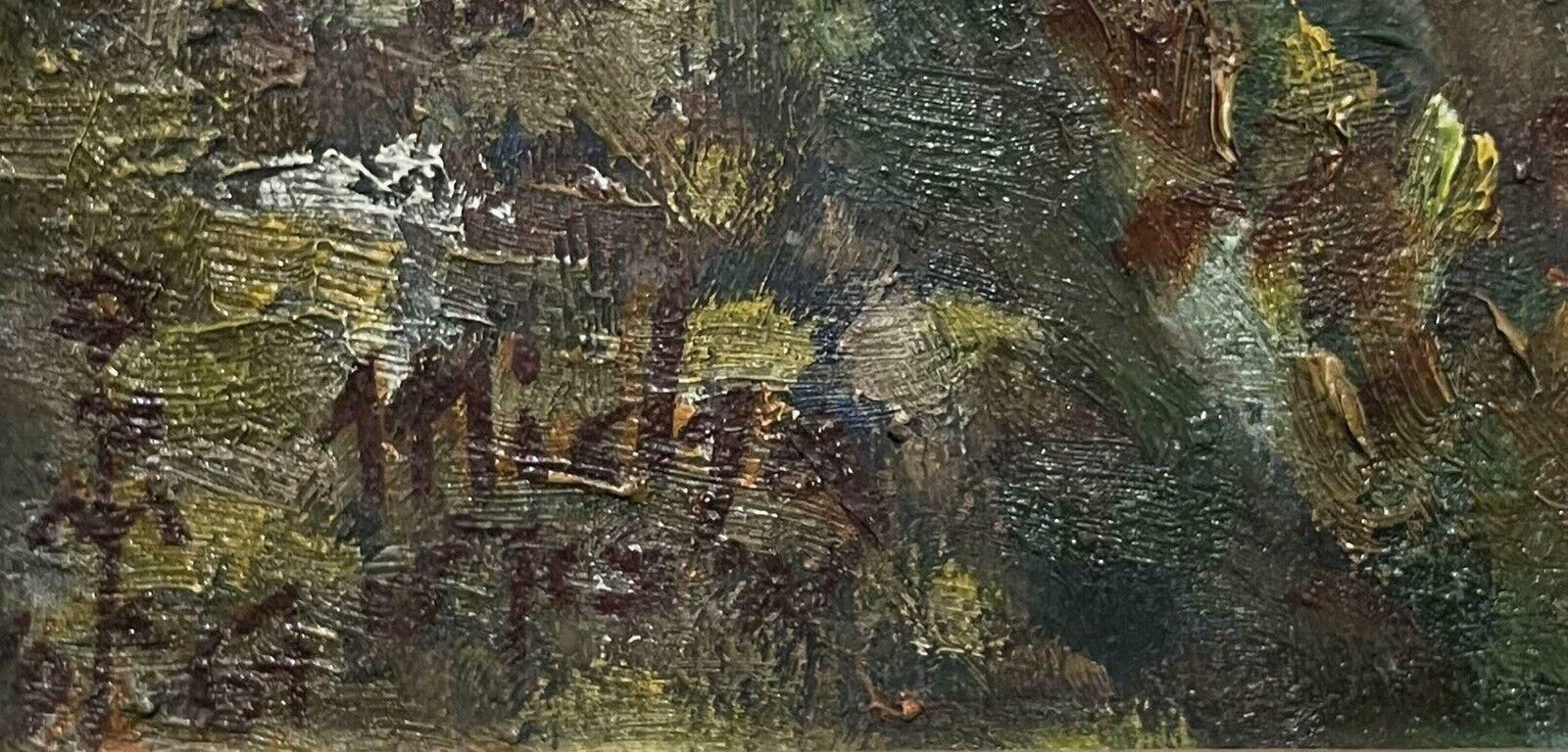French Impressionistmid 20th Century French Impressionist Signed Oil Provence Landscape photo for sale