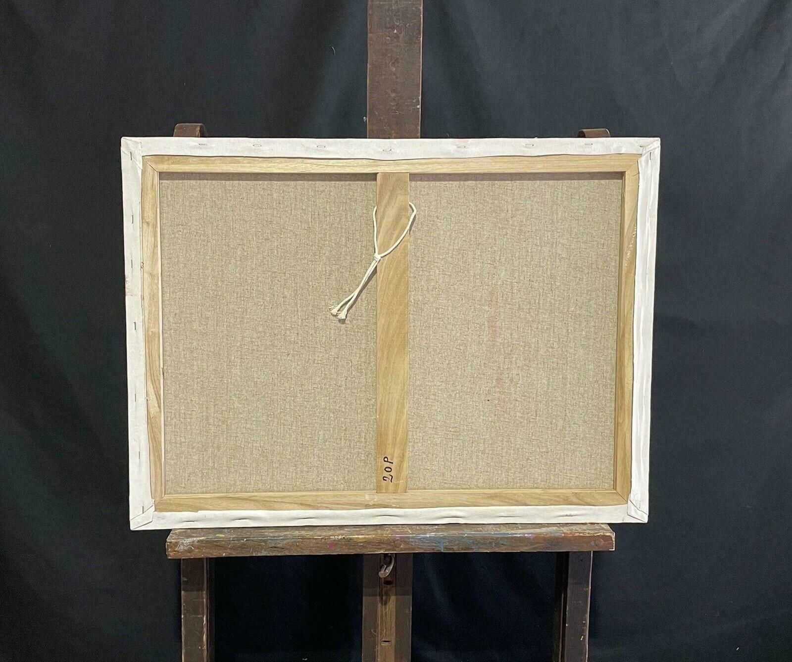 R.Leroyoriginal French Contemporary Abstract Cubist Painting   Rene Leroy (B.1932)2000's photo vinterior